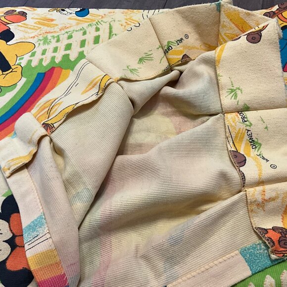 Vintage Minnie Mouse Mickey Mouse  Drapes Curtains Walt Disney Productions 1980 - Picture 4 of 5